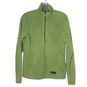 Patagonia Synchilla Fleece Half Zip Green Sweater Jacket Women’s Size Small